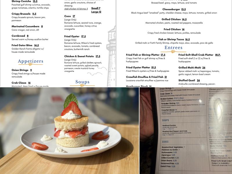 CoCo Marina Inc. Menu