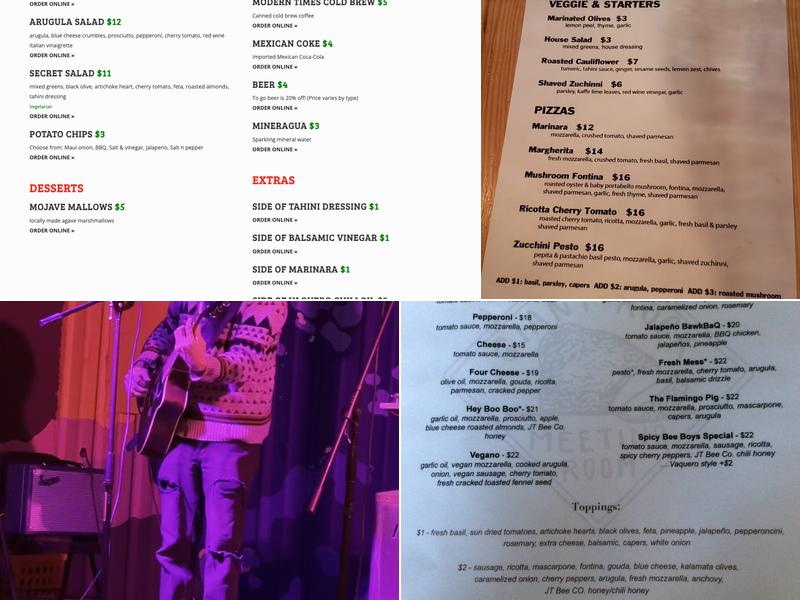 Giant Rock Meeting Room Menu