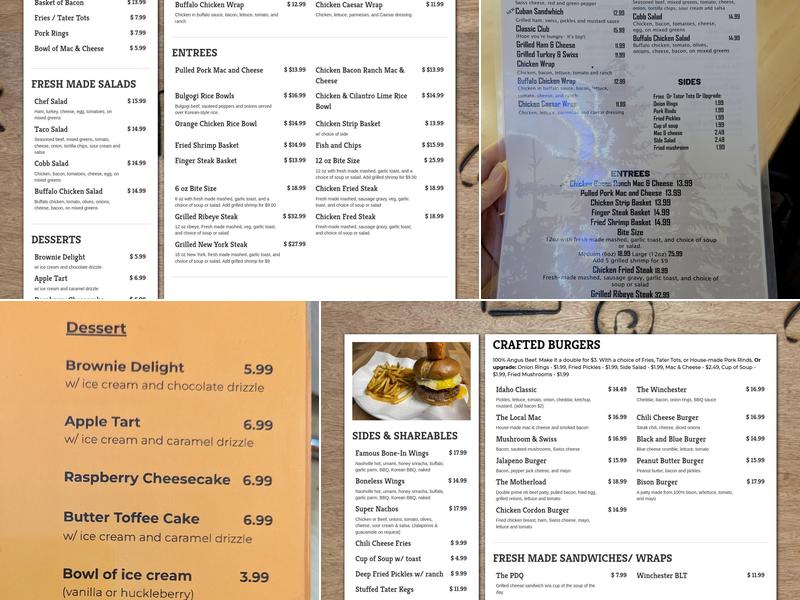 Winchester Kitchen & Bar Menu