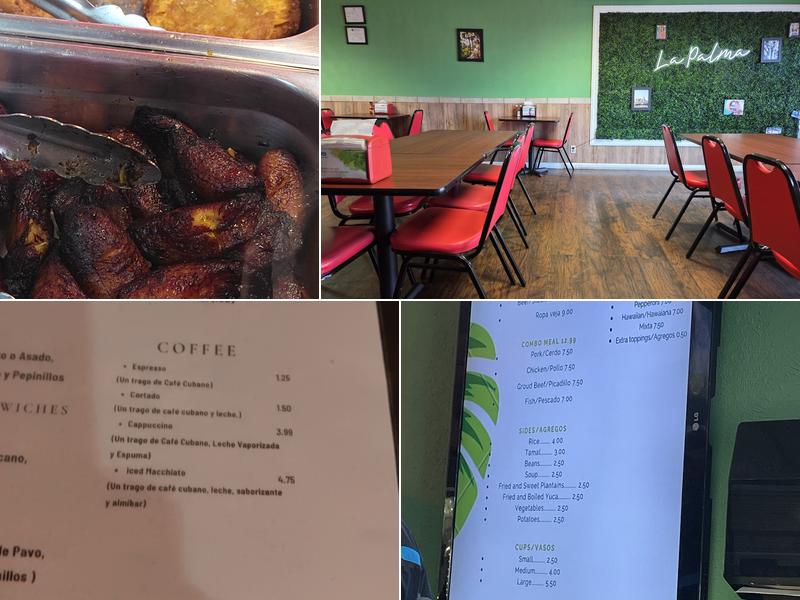 La Palma Cuban Restaurant and Bakery Menu