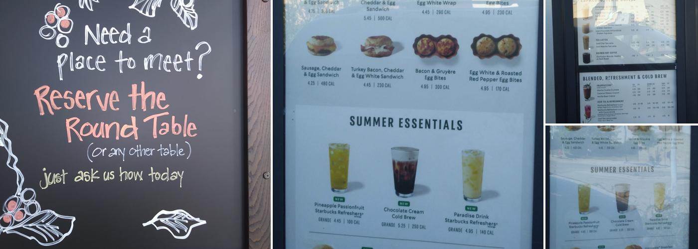Starbucks Menu