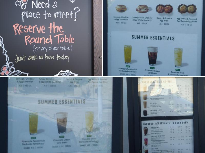 Starbucks Menu