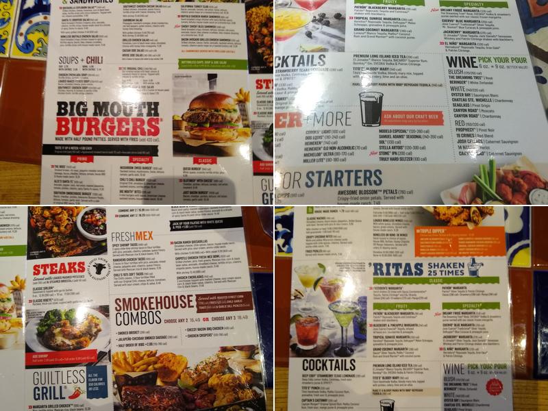 Chili's Grill & Bar Menu