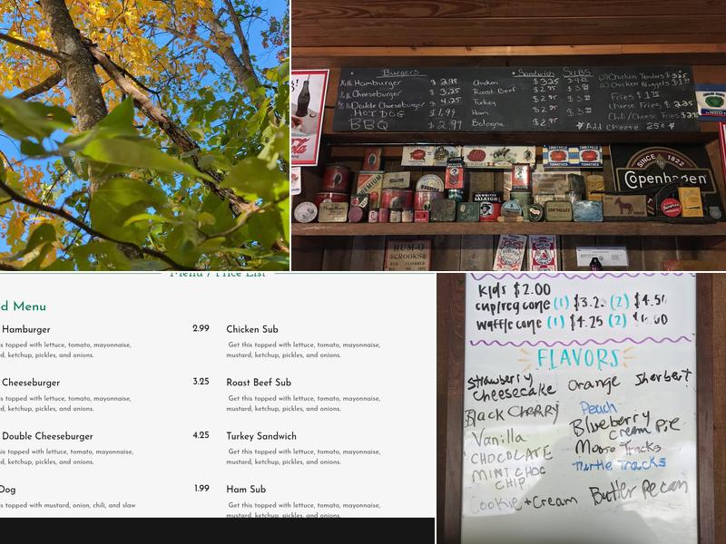 Montanha de pedra ice cream Menu