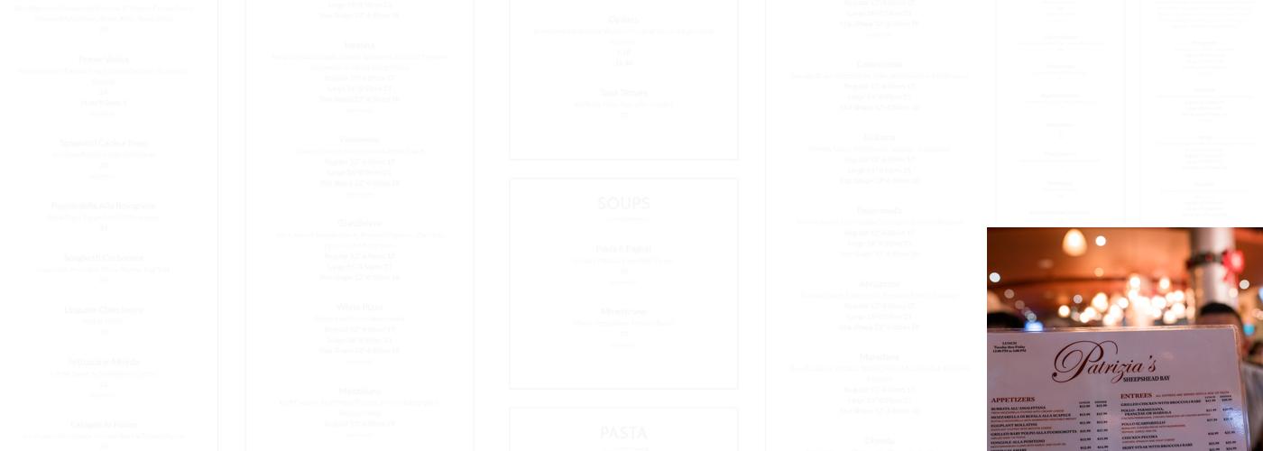Patrizia's Of Sheepshead Bay Menu