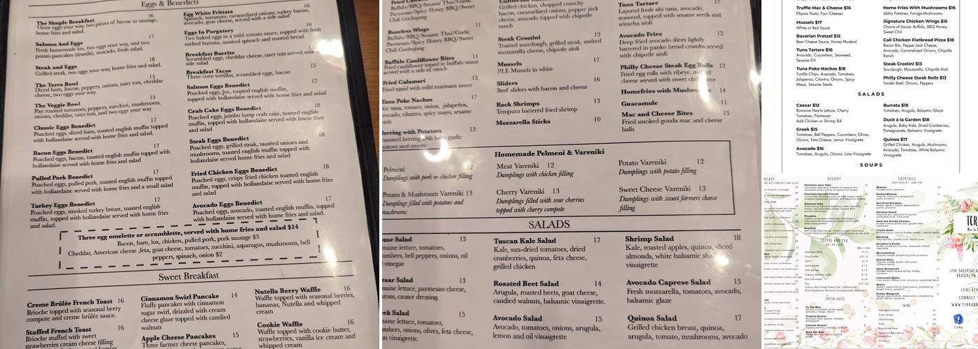 Terra Menu