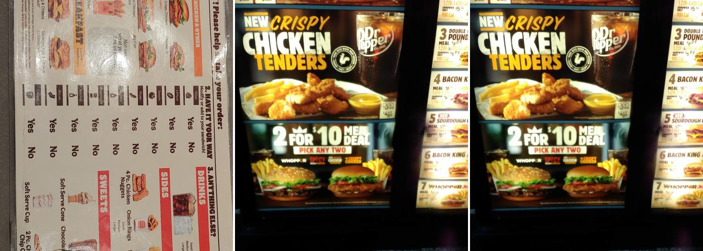 Burger King Menu