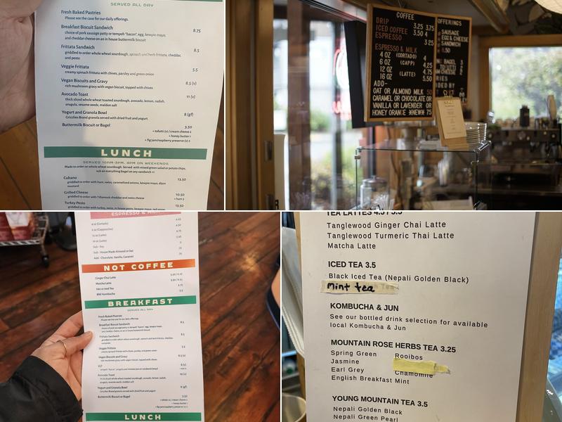 Farmers Union Coffee Roasters Menu