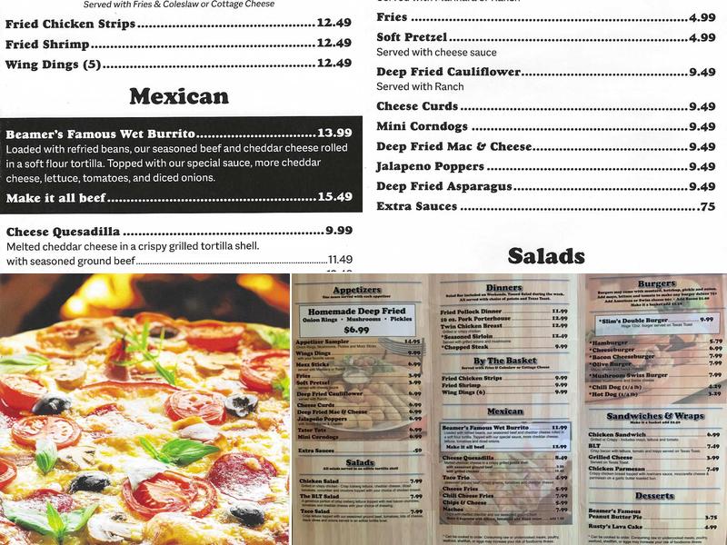 Spartan West Bowling Center Menu