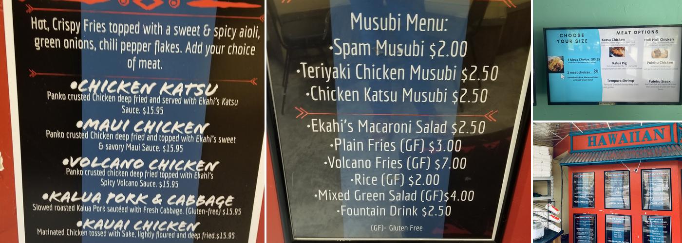 Kai Island Grill Menu