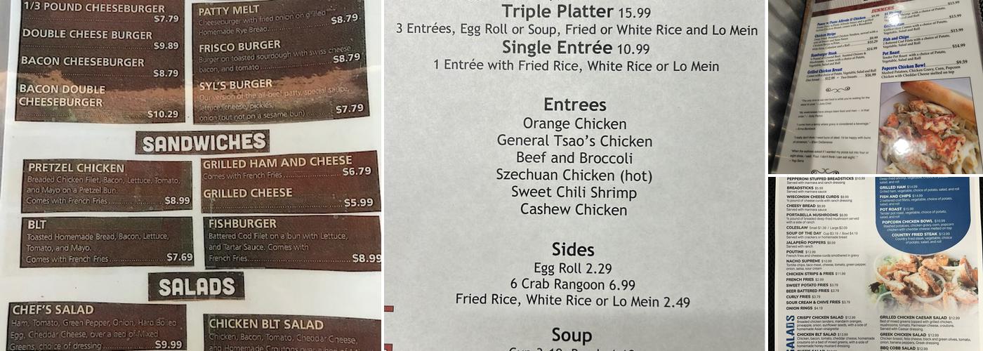 Syl's Cafe Menu