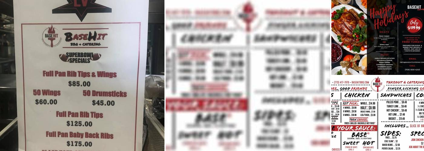 BaseHit BBQ & Catering Menu