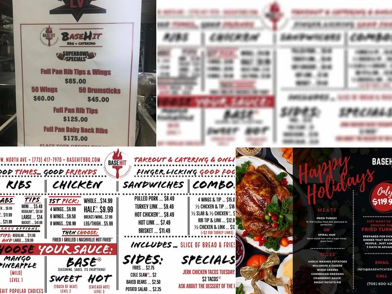 BaseHit BBQ & Catering Menu