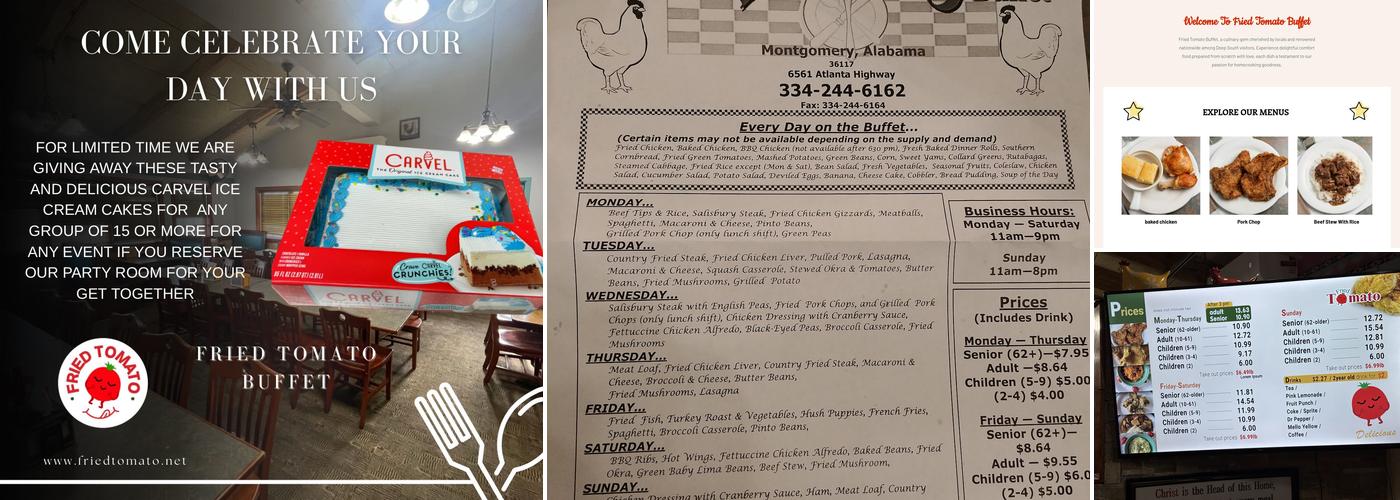 Fried Tomato Buffet Menu