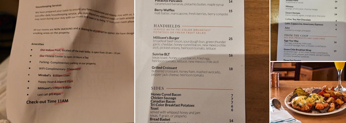 Mirabal Morning Café Menu