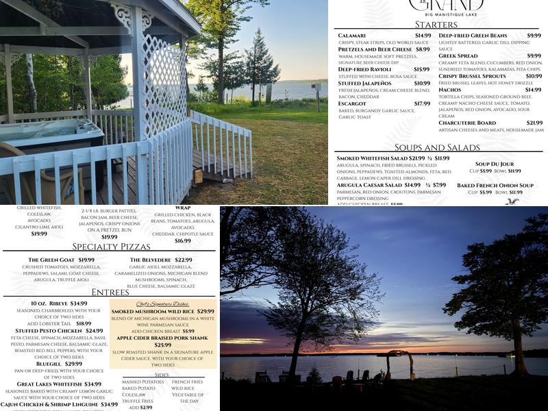 The Belvedere Grand Menu