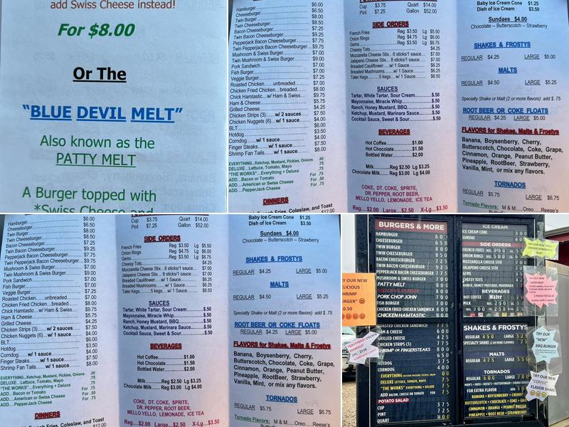 Frosty's Menu