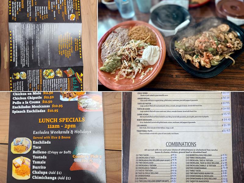 Los Amigos of Glendive Menu