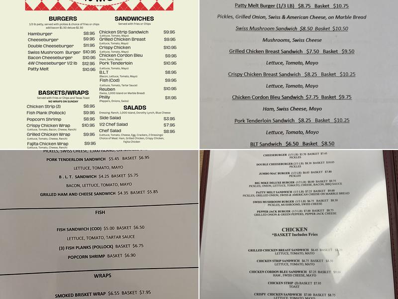 Ritz Café Menu