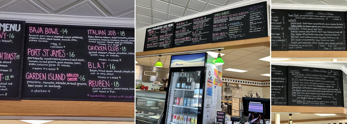 Wild Strawberry Cafe Menu