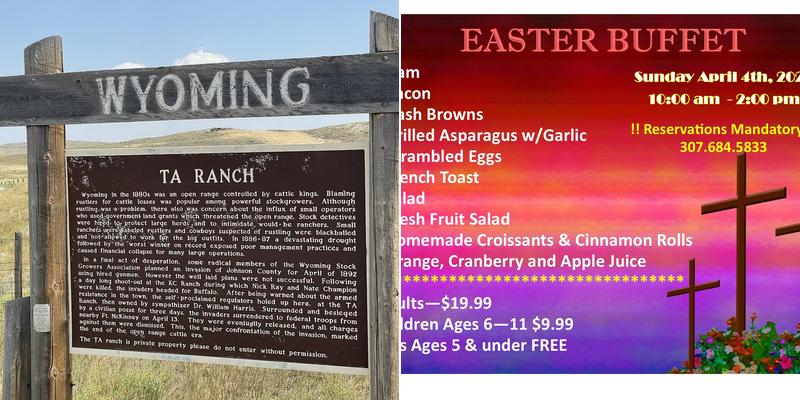 The TA Ranch Menu