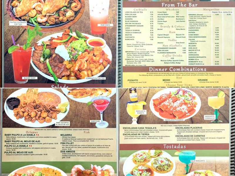 Casa Tequila Menu