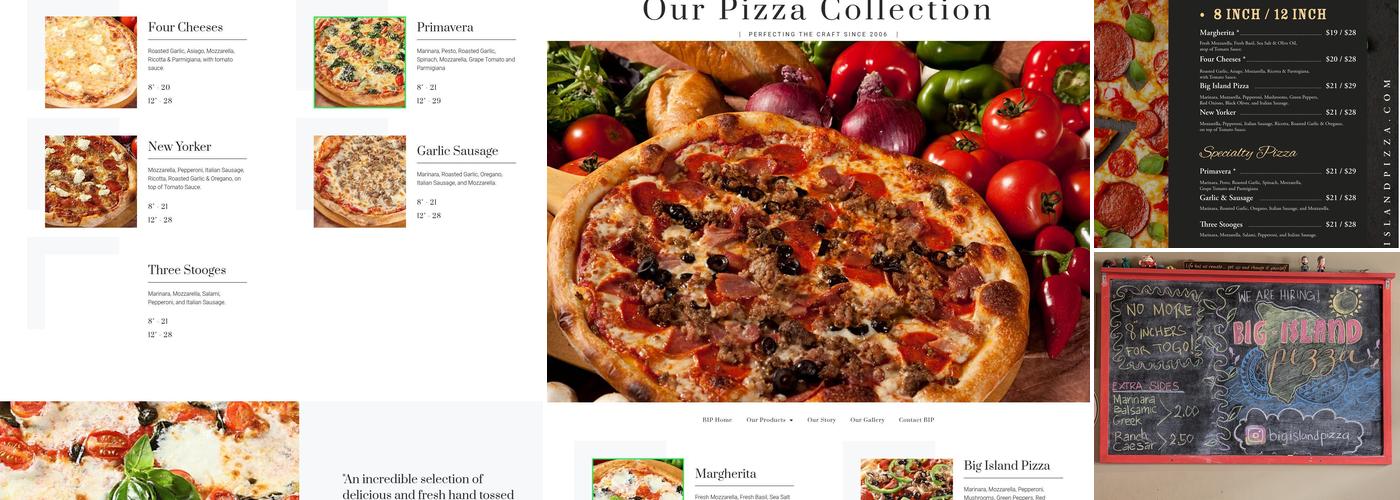 Big Island Pizza Napoletana Menu