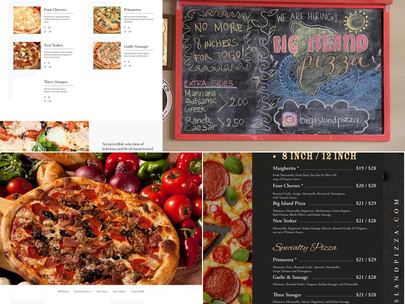 Big Island Pizza Napoletana Menu