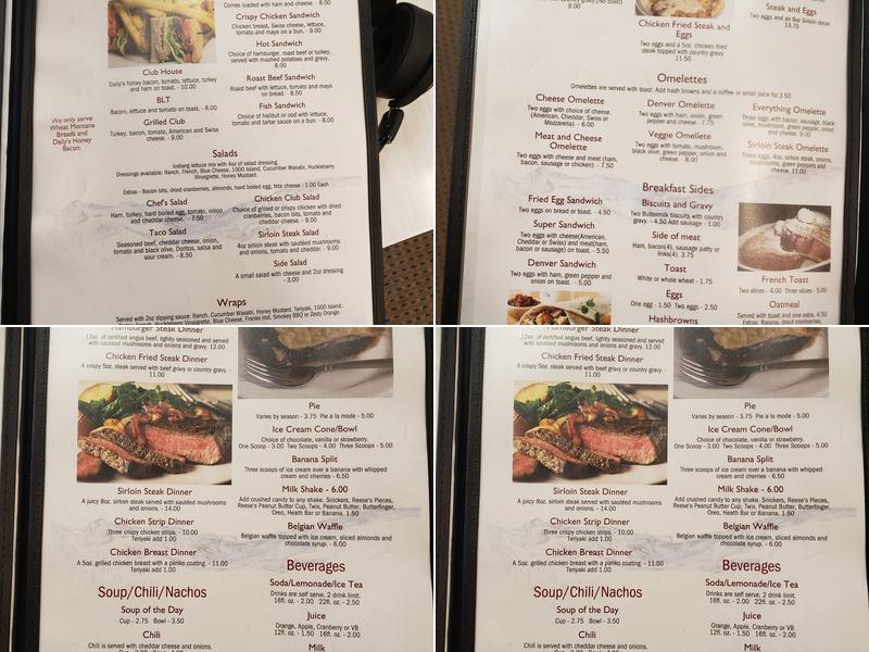 Wolf Point Café Menu
