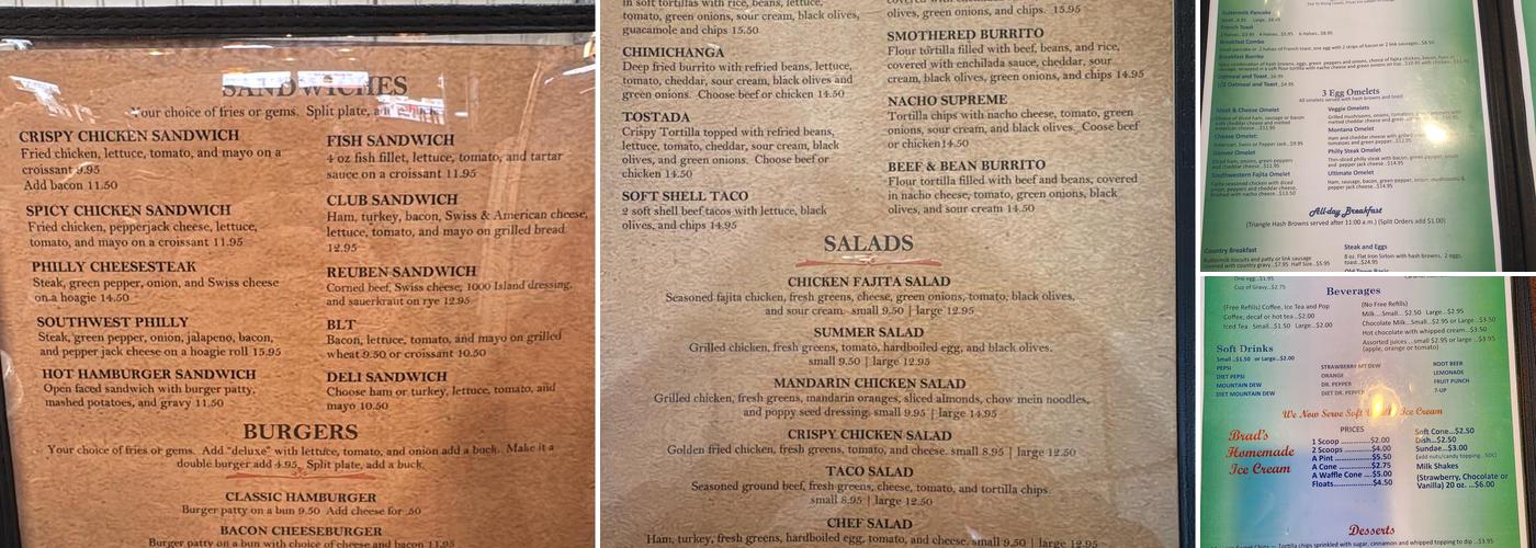 Old Town Grill Menu