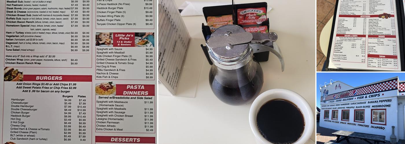 Jo’s Diner and Pizzeria Menu