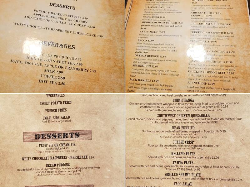 Safire Restaurant & Lounge Menu