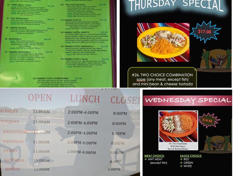 Michael's Tacos, LLC Menu