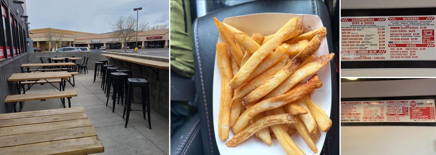 More Burger and Shakes Menu