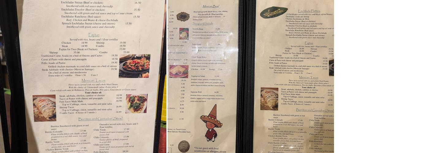 Anejo Bistro & Bar Menu