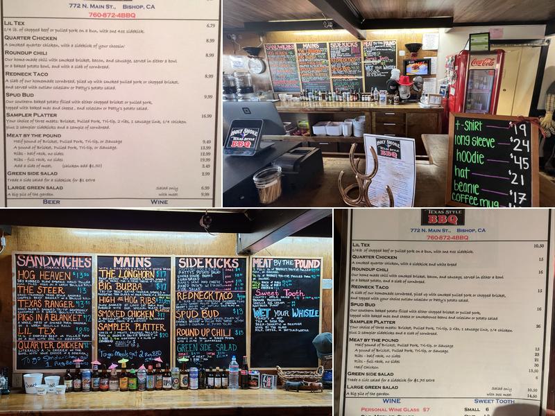 Holy Smoke Texas Style BBQ Menu