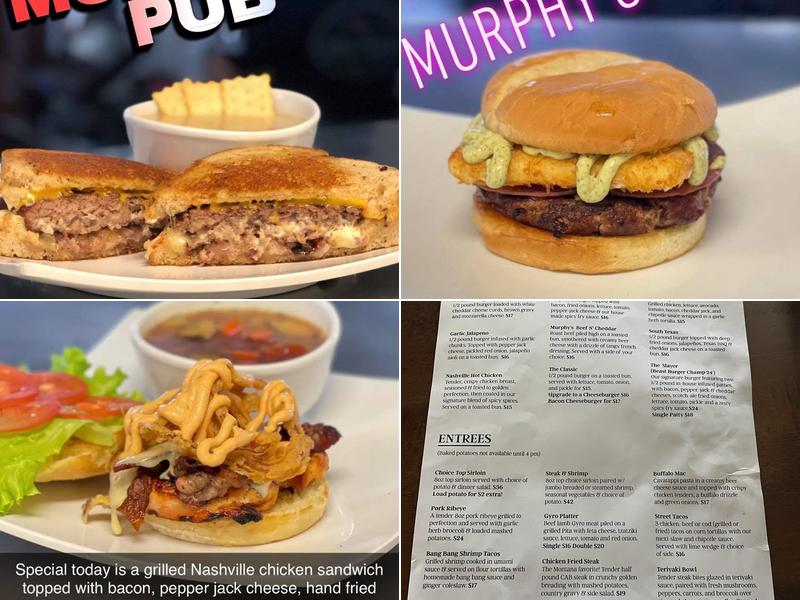 Murphy's Pub Menu