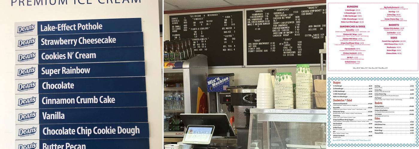 Daddy Franks Menu