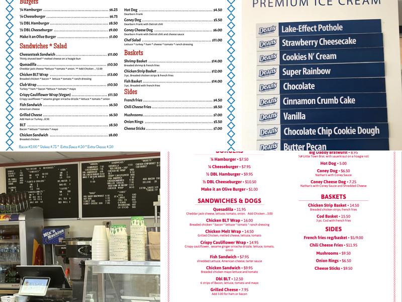 Daddy Franks Menu