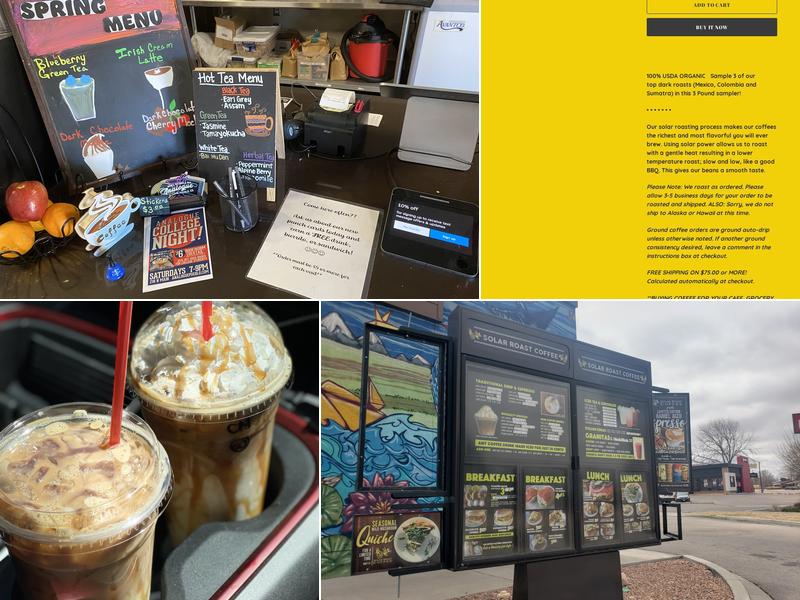 Solar Roast Coffee Menu