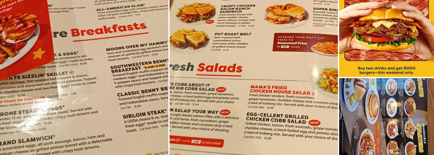 Denny's Menu