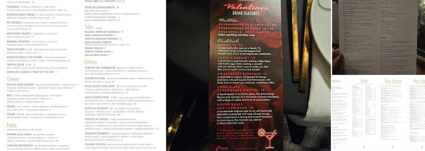 Mangiamo Menu
