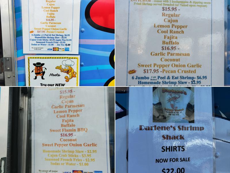 Darlene's Shrimp Shack Menu