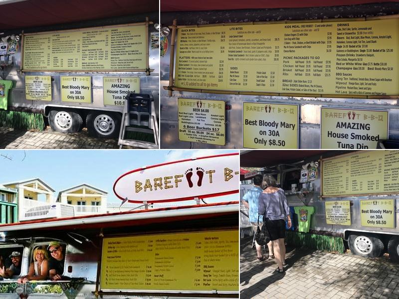 Barefoot BBQ Menu