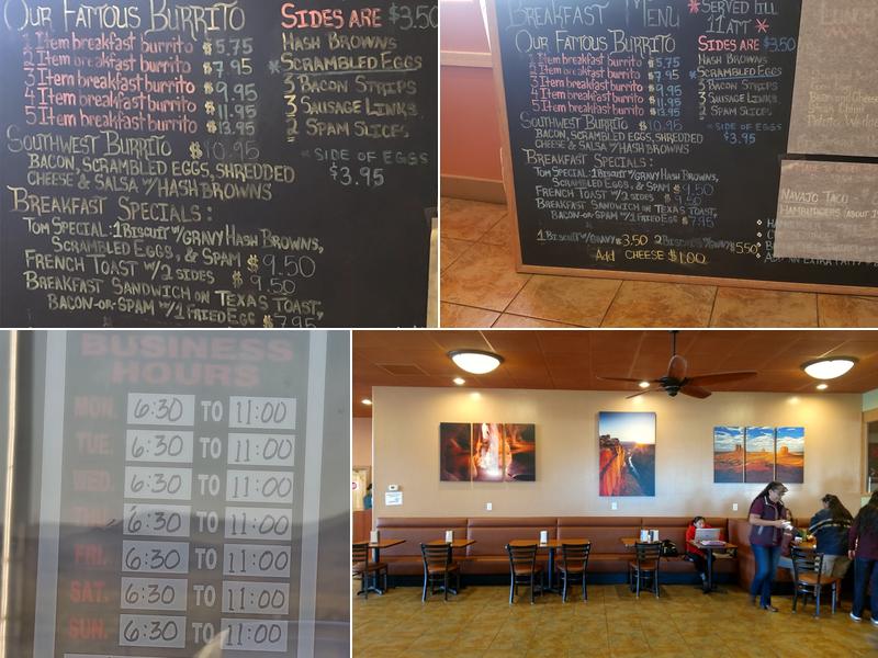 Blue Canyon Grill Menu