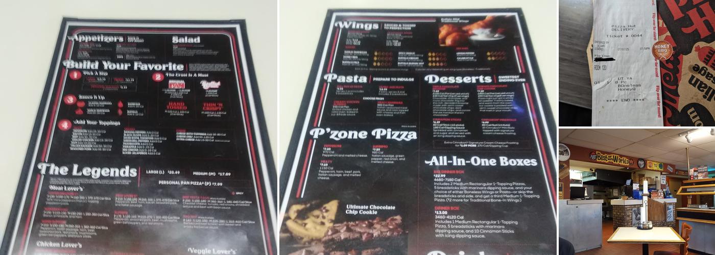 Pizza Hut Menu