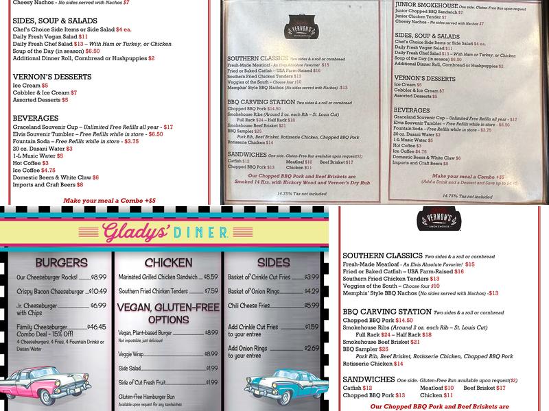 Vernon's Smokehouse Menu