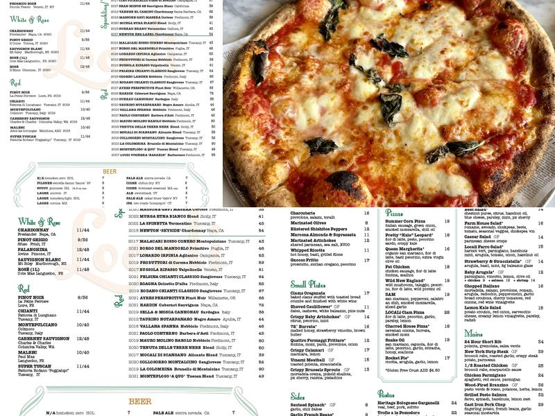 Locali Mt Kisco Menu
