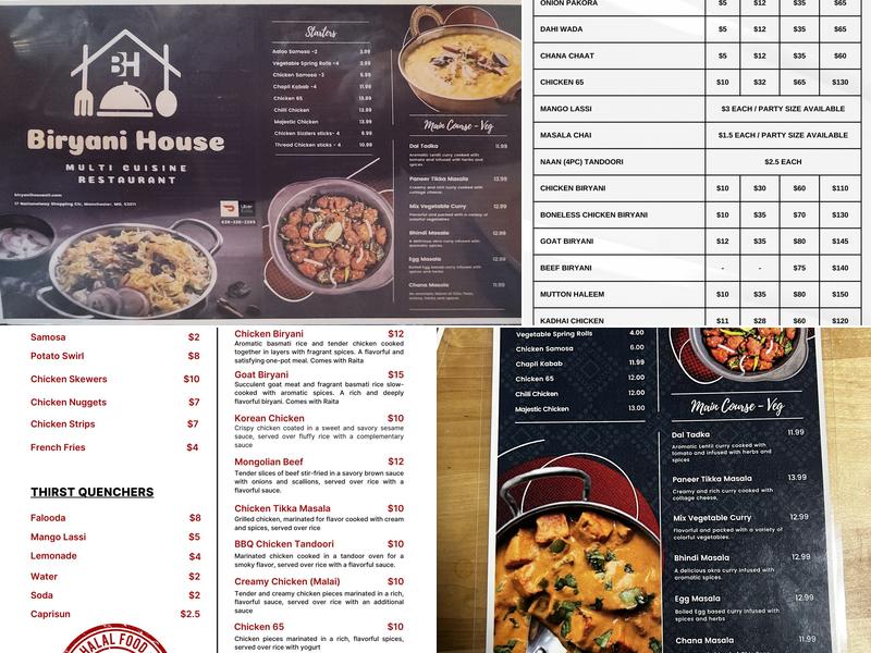 Biryani House Menu
