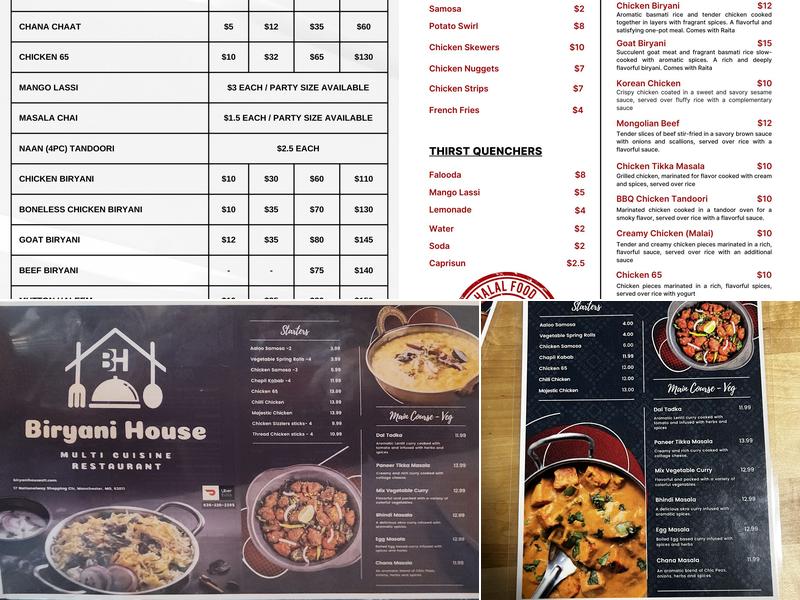 Biryani House Menu